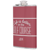 Flasques La vie est meilleure sur le terrain de golf Citati (Gauche)