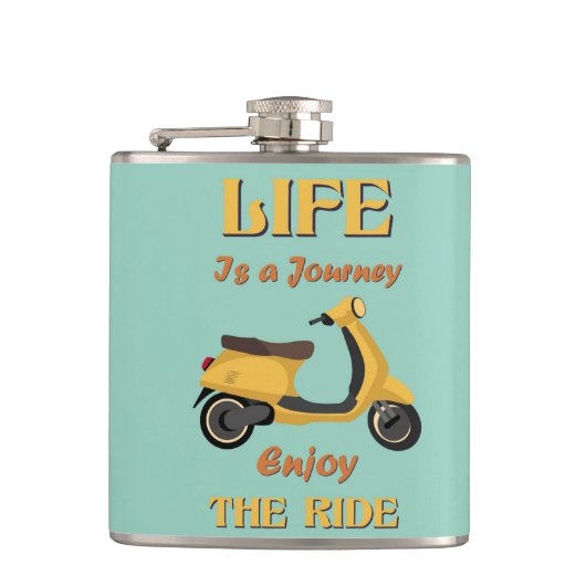 Flasques La vie est un voyage (Devant)