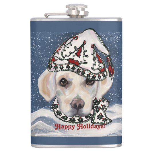 FLASQUES LABRADOR RETRIEVER BLANC (Devant)