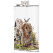 Flasques Labrador Retrivers avec faisan, Art (Gauche)