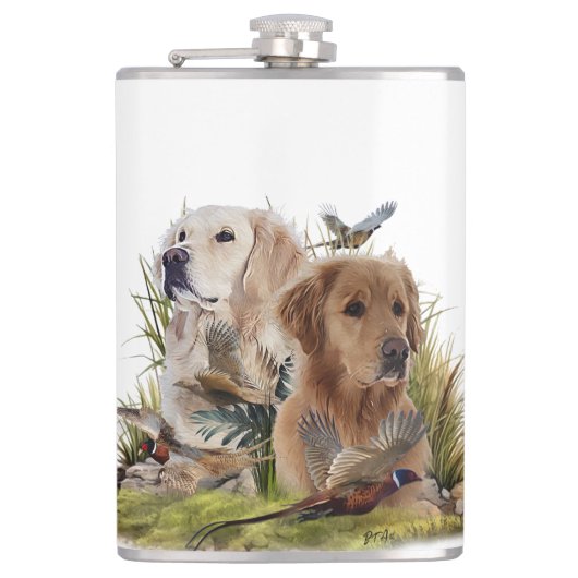 Flasques Labrador Retrivers avec faisan, Art (Devant)