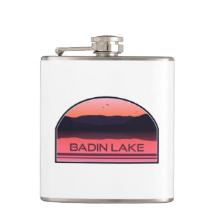 Flasques Lac Badin Caroline du Nord Lever rouge