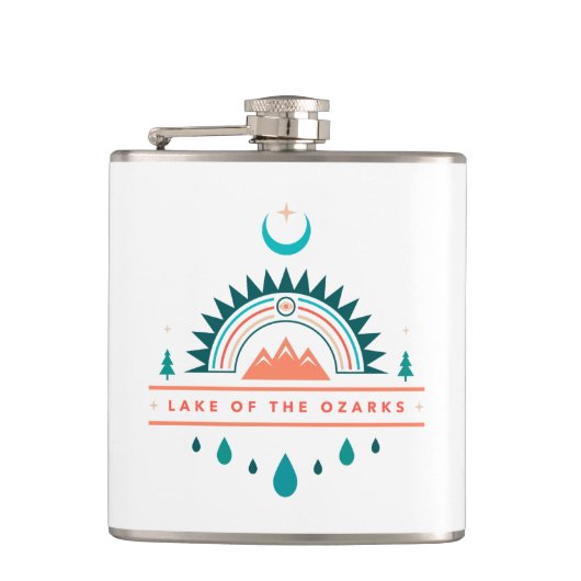 Flasques lac des ozarks boho (Devant)