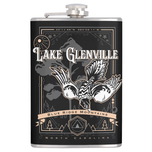 Flasques LAC GLENVILLE Caroline du Nord geobird (Devant)