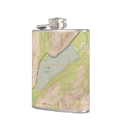 Flasques Lac Tenaya, Yosemite Carte topographique (Gauche)