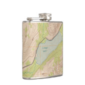 Flasques Lac Tenaya, Yosemite Carte topographique (Droite)