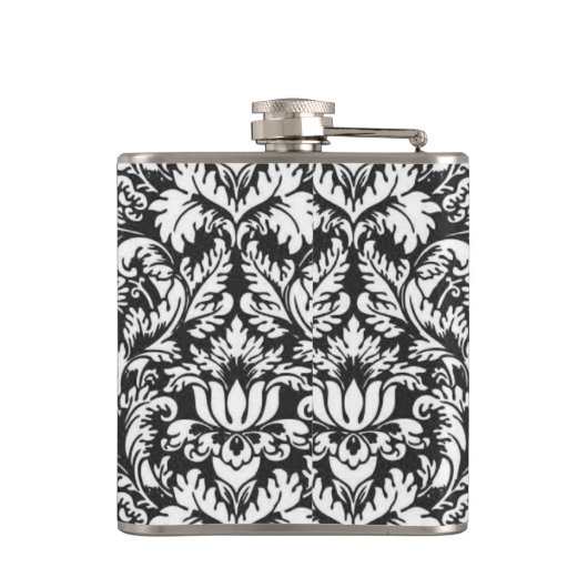 Flasques Lace noir blanc Damas Brocade (Dos)