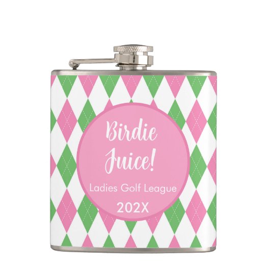 Flasques Ladies Golf League "Birdie Juice" Flask (Devant)