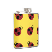 Flasques Ladybug 60s rétro cool rouge jaune (Droite)
