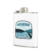 Flasques Lake George New York Rod de pêche (Gauche)