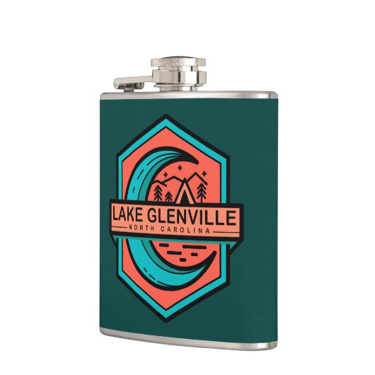 Flasques LAKE GLENVILLE lune hexa (Gauche)