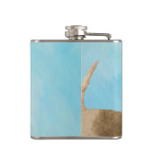 Flasques Lakeland Terrier Peinture - Cute Original Chien Ar (Dos)