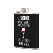 Flasques L'alcool ne résoudra pas vos problèmes (Gauche)