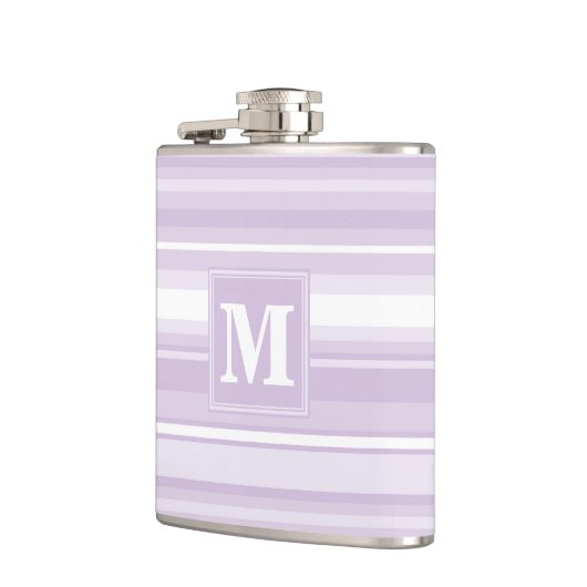 Flasques Landes violettes de chardon monogramme (Gauche)