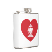 Flasques Laotian Erawan 3 Tête Elephant Coeur Drapeau (Droite)