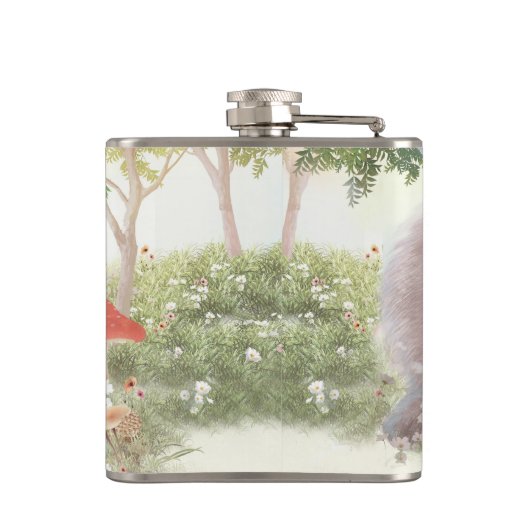 Flasques Lapin avec Fleurs (Dos)