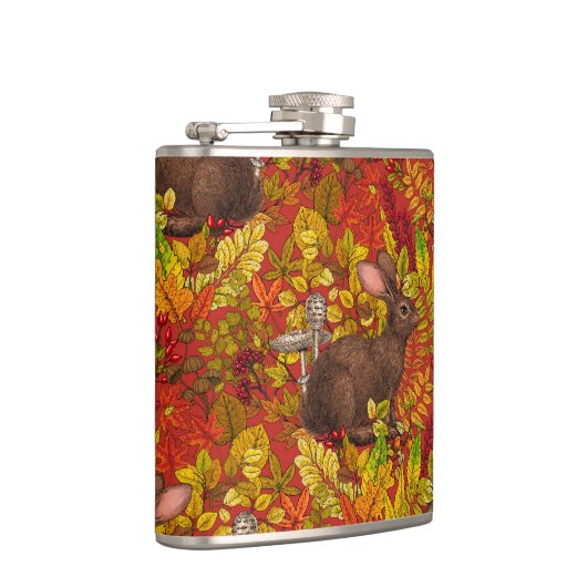 Flasques Lapin d'automne en rouge (Droite)