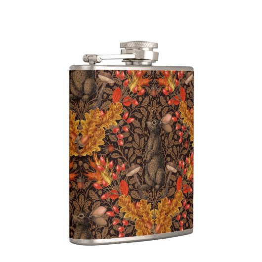 Flasques Lapin d'automne sur brun (Droite)