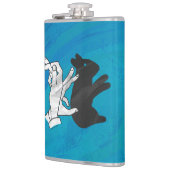 Flasques Lapin d'ombre sur le bleu (Gauche)