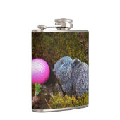 Flasques Lapin gris / lapin et balle de golf rose (Droite)