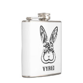 Flasques Lapin tribal noir et blanc (Droite)