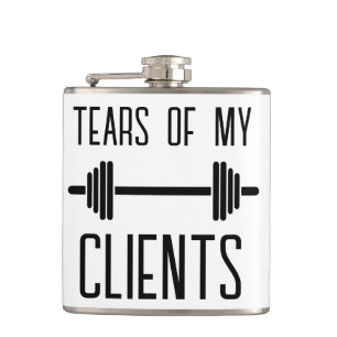 Flasques Larmes de mes clients Entraînement personnel Entra