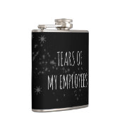 Flasques Larmes de mes employés Drôle Boss Cadeau Hip Flask (Droite)