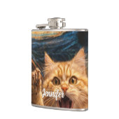 Flasques L'art de parodie de chat de Le Cri (Gauche)