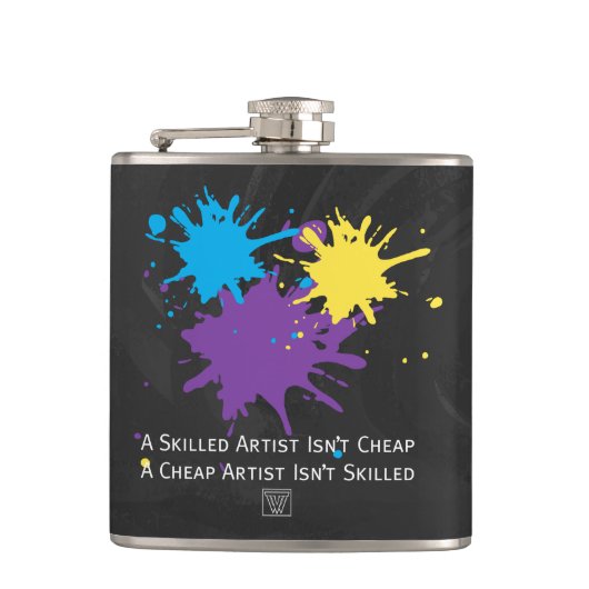 Flasques L'art n'est pas bon marché (Devant)