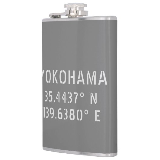 Flasques Latitude et longitude Yokohama (Gauche)