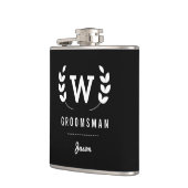 Flasques Laurel Monogram Groomsman (Gauche)
