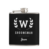 Flasques Laurel Monogram Groomsman (Devant)