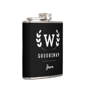 Flasques Laurel Monogram Groomsman (Droite)