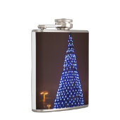 Flasques Le bleu allume l'arbre de Noël (Droite)