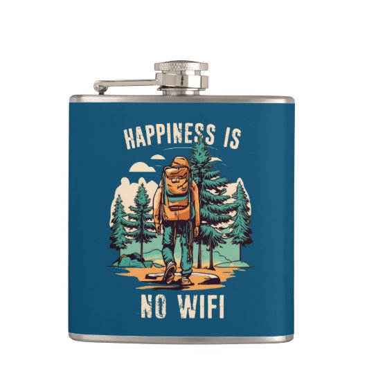 Flasques Le Bonheur N'Est Pas Un Backpacking Wifi (Devant)