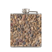 Flasques Le caillou rustique de nature lapide la photo (Dos)