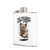 Flasques Le Cairn Terrier fou est à moi (Gauche)