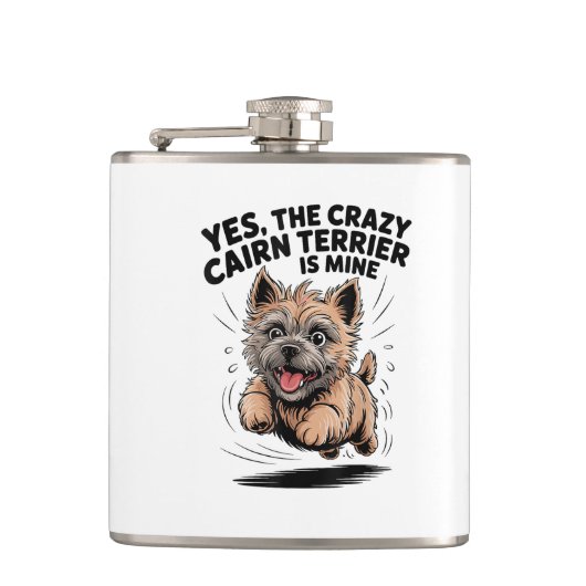 Flasques Le Cairn Terrier fou est à moi (Devant)
