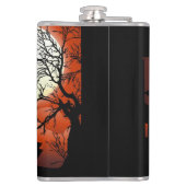 Flasques Le cauchemar de la lune sanglante d'Halloween (Dos)