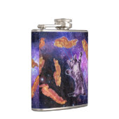 Flasques Le chat a frappé le bacon à l'oeil laser (Droite)