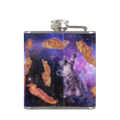 Flasques Le chat a frappé le bacon à l'oeil laser (Dos)