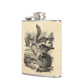 Flasques le cru de 1800s accumule l'illustration - écureuil (Gauche)