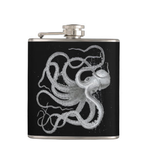 Flasques Le cru nautique de poulpe de steampunk kraken le