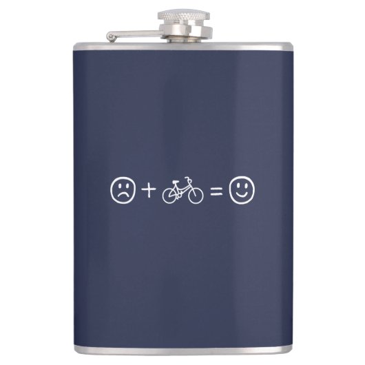Flasques Le Cyclisme Vous Rend Heureux (Devant)