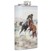 Flasques Le défi (combat Vintage de l'étalon) (Droite)