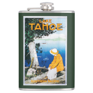 Flasques Le lac Tahoe PosterLake promotionnel Tahoe, CA