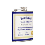 Flasques Le meilleur certificat papa du monde Funny moderne (Droite)