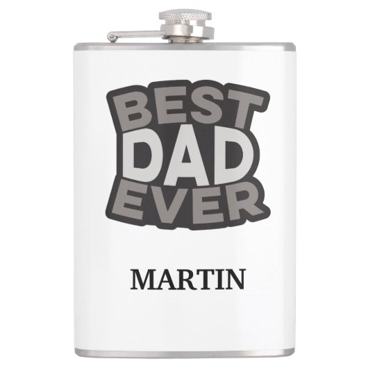 FLASQUES LE MEILLEUR PÈRE PERSONNALISÉ (Devant)