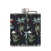 Flasques Le motif | de paume d'aquarelle ajoutent votre (Dos)