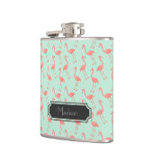 Flasques Le motif rose Girly | de Flamant rose ajoutent (Gauche)